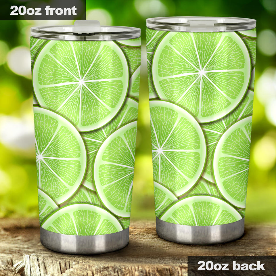 Sliced Lime Pattern Tumbler