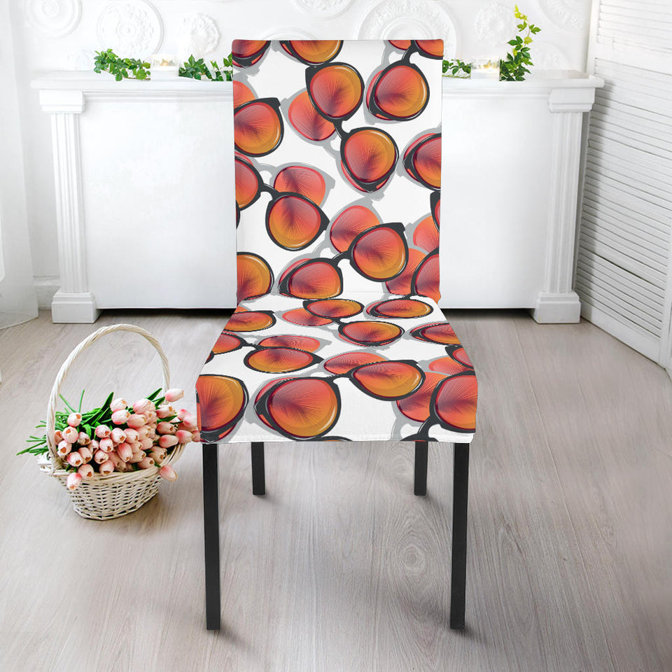 Sun Glasses Pattern Print Design 01 Dining Chair Slipcover