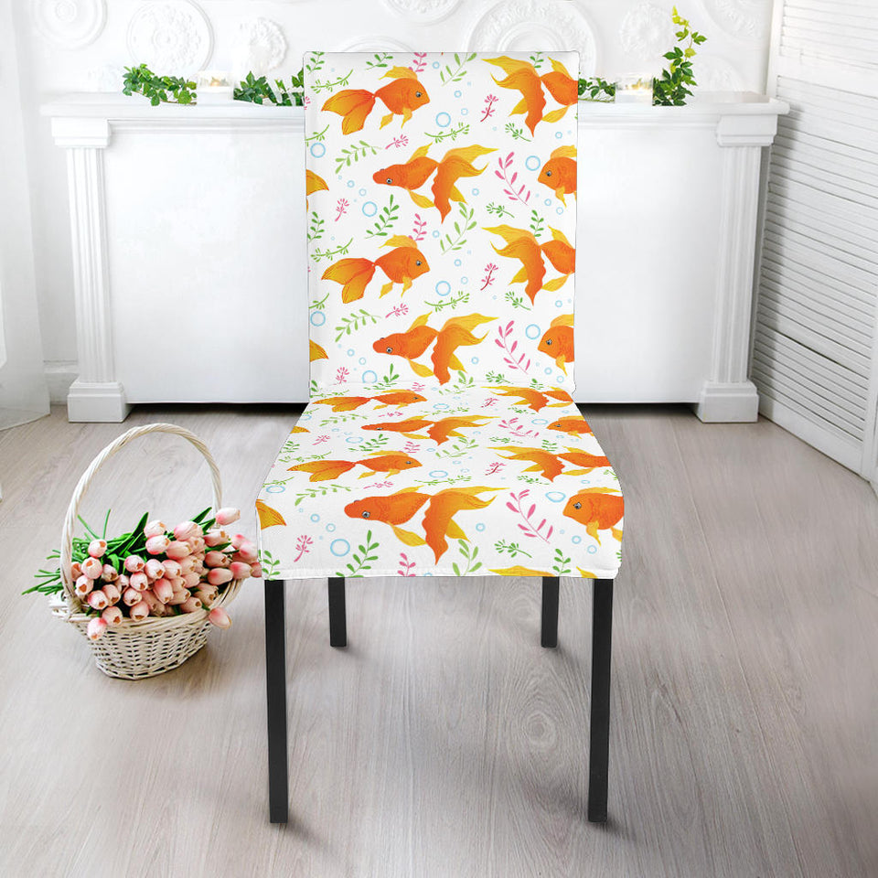 Goldfish Pattern Print Design 03 Dining Chair Slipcover