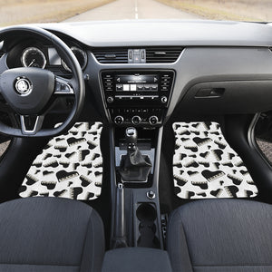 Piano Pattern Print Design 02 Front and Back Car Mats