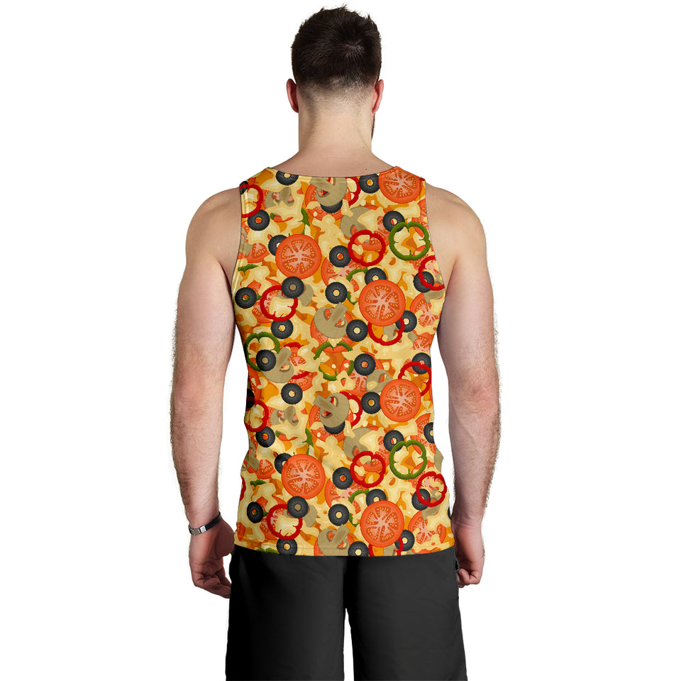 Pizza Texture Pattern Men Tank Top