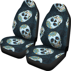 Suger Skull Pattern Universal Fit Car Seat Covers