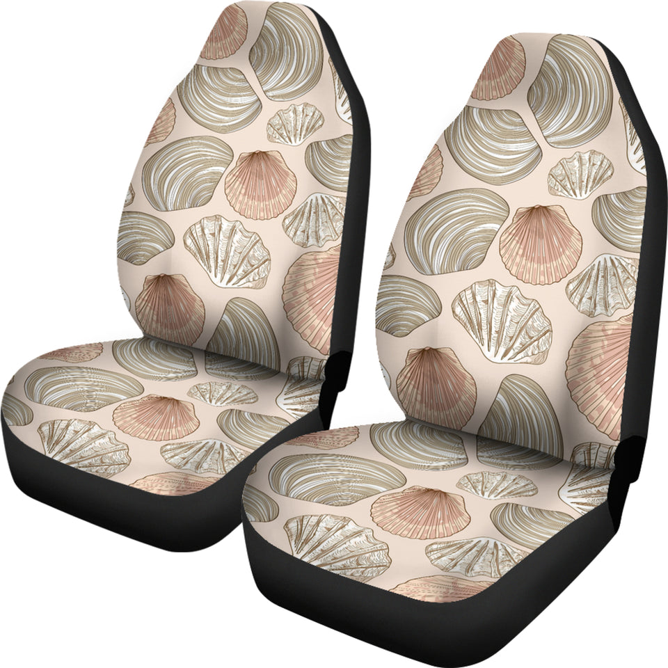 Shell Pattern Background Universal Fit Car Seat Covers