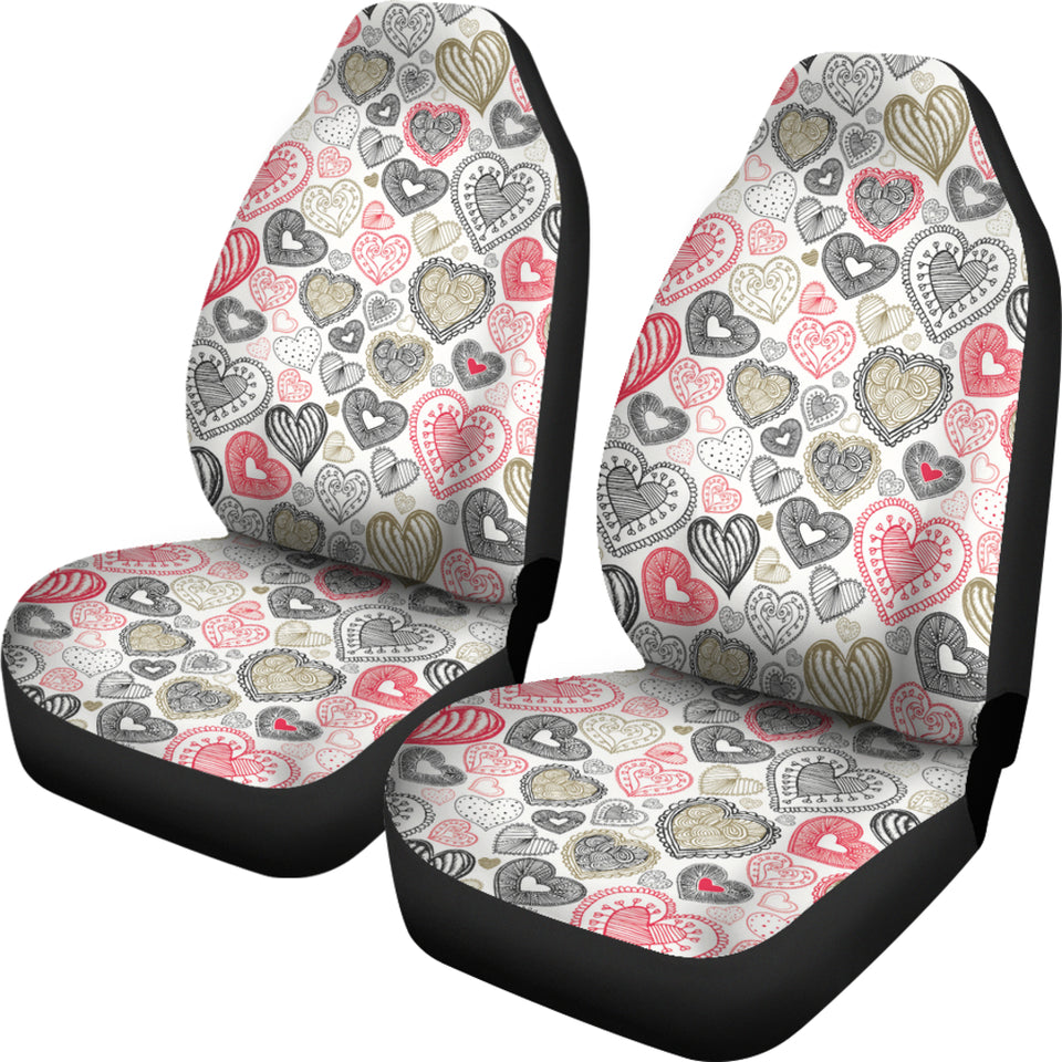 Heart Tribal Pattern Universal Fit Car Seat Covers