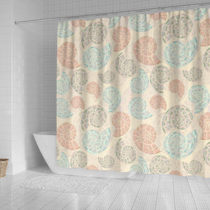 Shell Pattern Shower Curtain Fulfilled In US