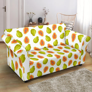 Papaya Pattern Theme Loveseat Couch Slipcover