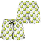Tennis Pattern Print Design 05 Women Shorts