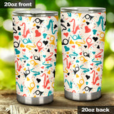 Saxophone Pattern Background Tumbler
