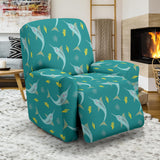 Swordfish Pattern Print Design 04 Recliner Chair Slipcover