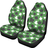 Casino Cards Suits Pattern Print Design 02 Universal Fit Car Seat Covers