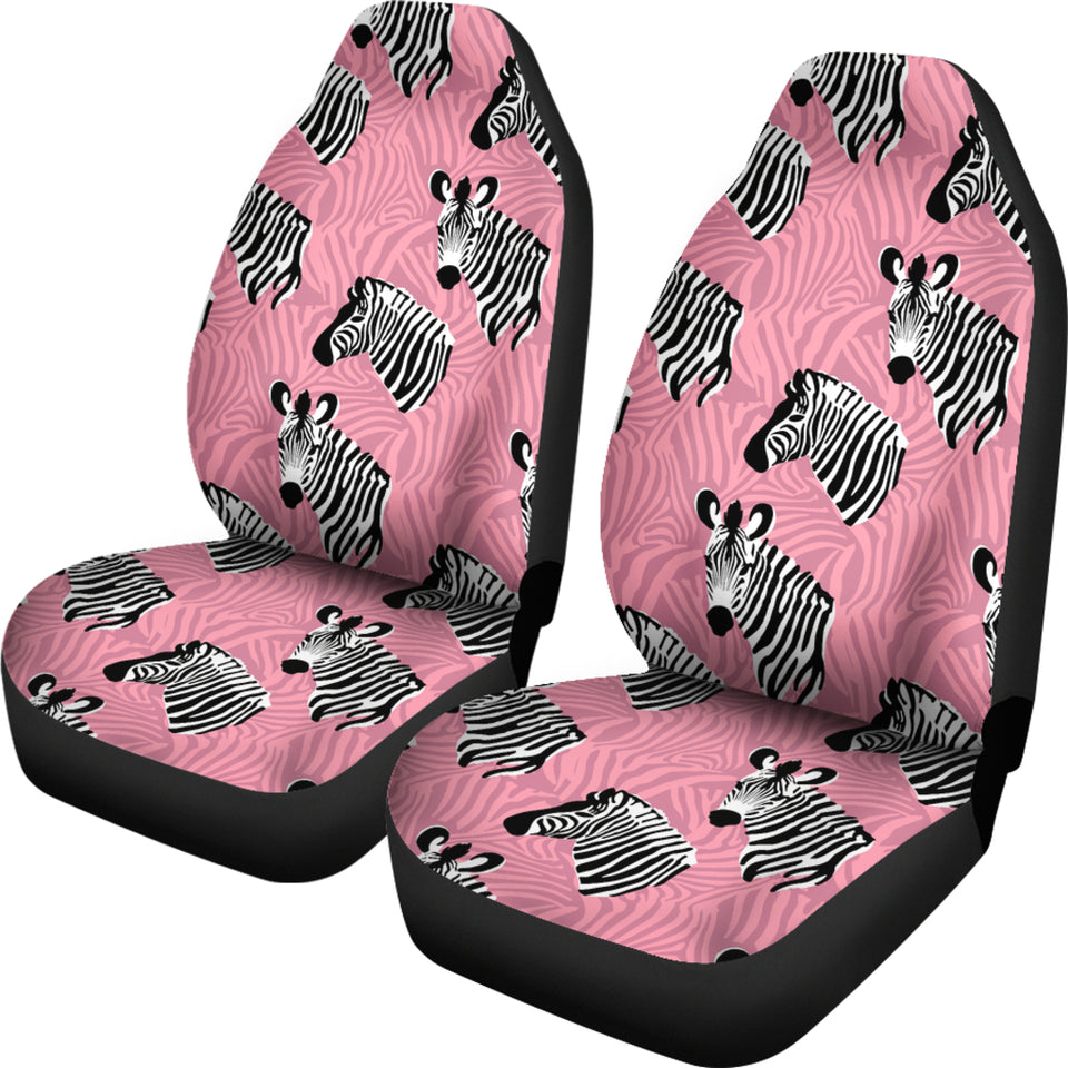Zebra Head Pattern Universal Fit Car Seat Covers
