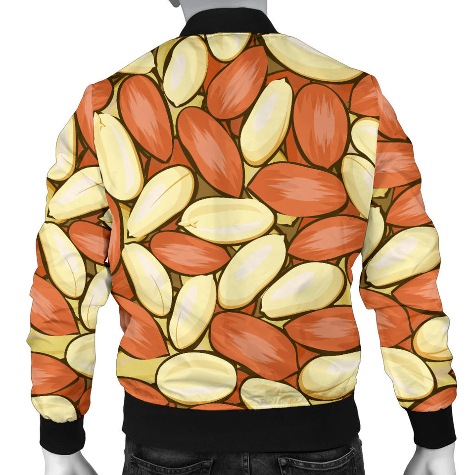 Peanut Pattern Background Men Bomber Jacket