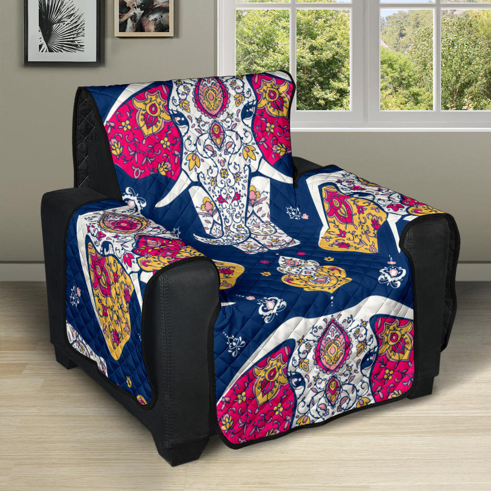 Elephant Pattern Recliner Cover Protector