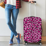 Pink Leopard Skin texture Pattern Luggage Covers