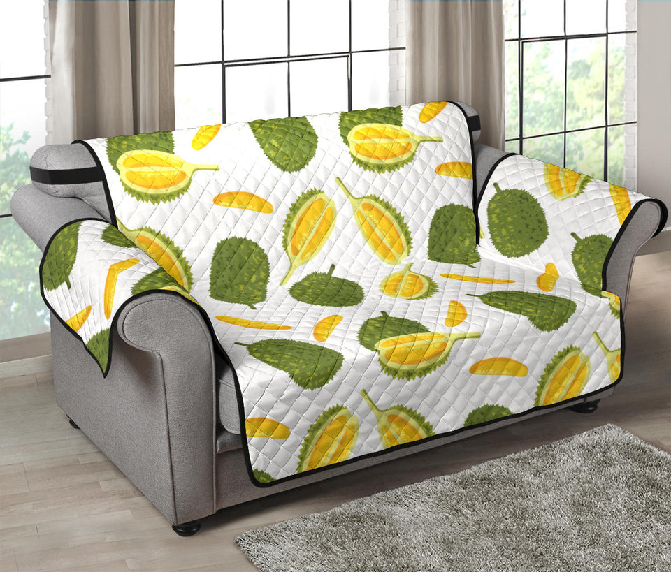 Durian Pattern Background Loveseat Couch Cover Protector