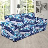 Whale Starfish Pattern Sofa Slipcover