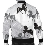 Horse Pattern Men Bomber Jacket