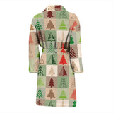 Christmas Tree Pattern Men Bathrobe