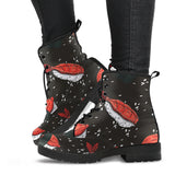 Sushi Theme Pattern Leather Boots