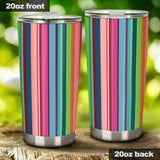 Rainbow Stripe Pattern Tumbler