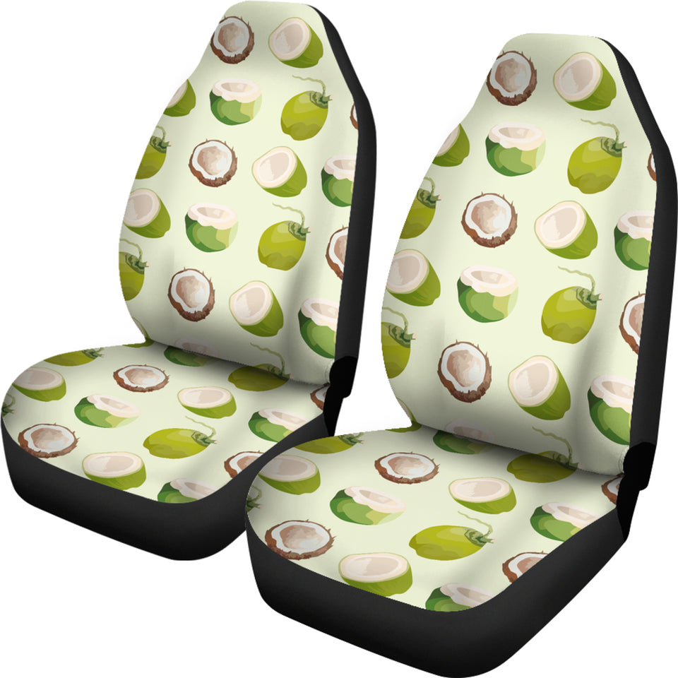 Coconut Pattern Print Design 04 Universal Fit Car Seat Covers
