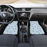 Music Notes Pattern Print Design 03 Front Car Mats