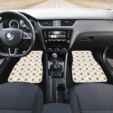 Golden Retriever Pattern Print Design 03 Front Car Mats