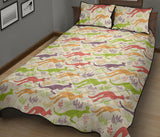 Colorful Kangaroo Pattern Quilt Bed Set