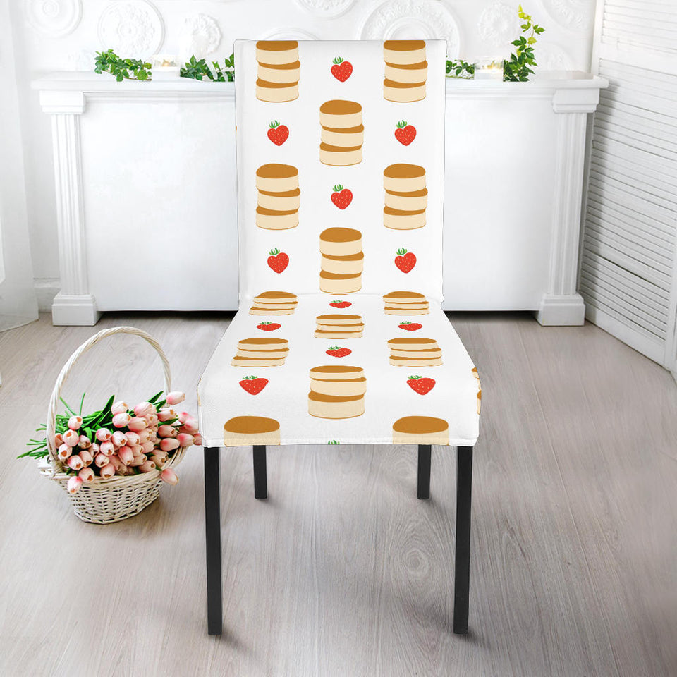 Pancake Pattern Print Design 02 Dining Chair Slipcover