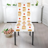 Pancake Pattern Print Design 02 Dining Chair Slipcover