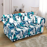 Penguin Pattern Loveseat Couch Slipcover