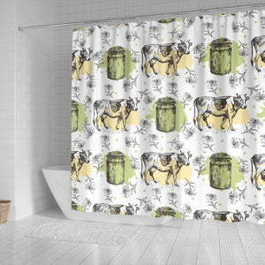 Cow Pattern Shower Curtain Fulfilled In US