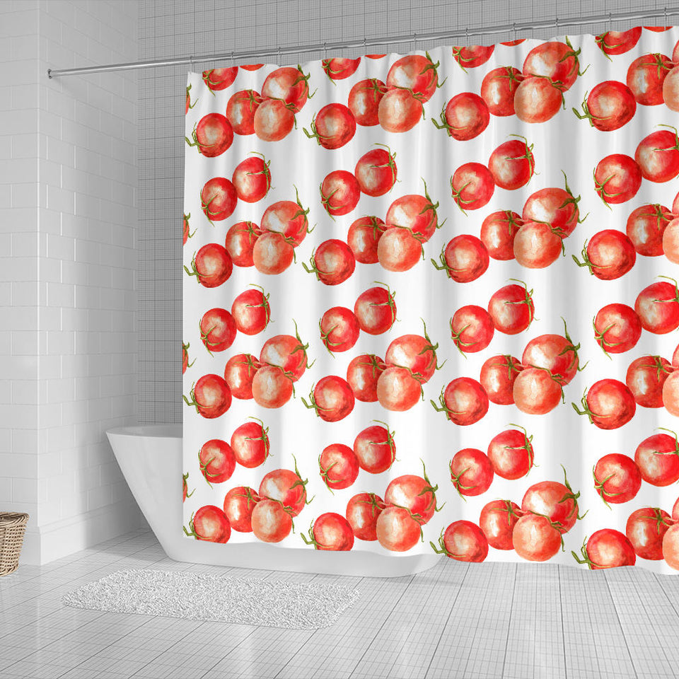 Tomato Water Color Pattern Shower Curtain Fulfilled In US