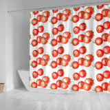 Tomato Water Color Pattern Shower Curtain Fulfilled In US
