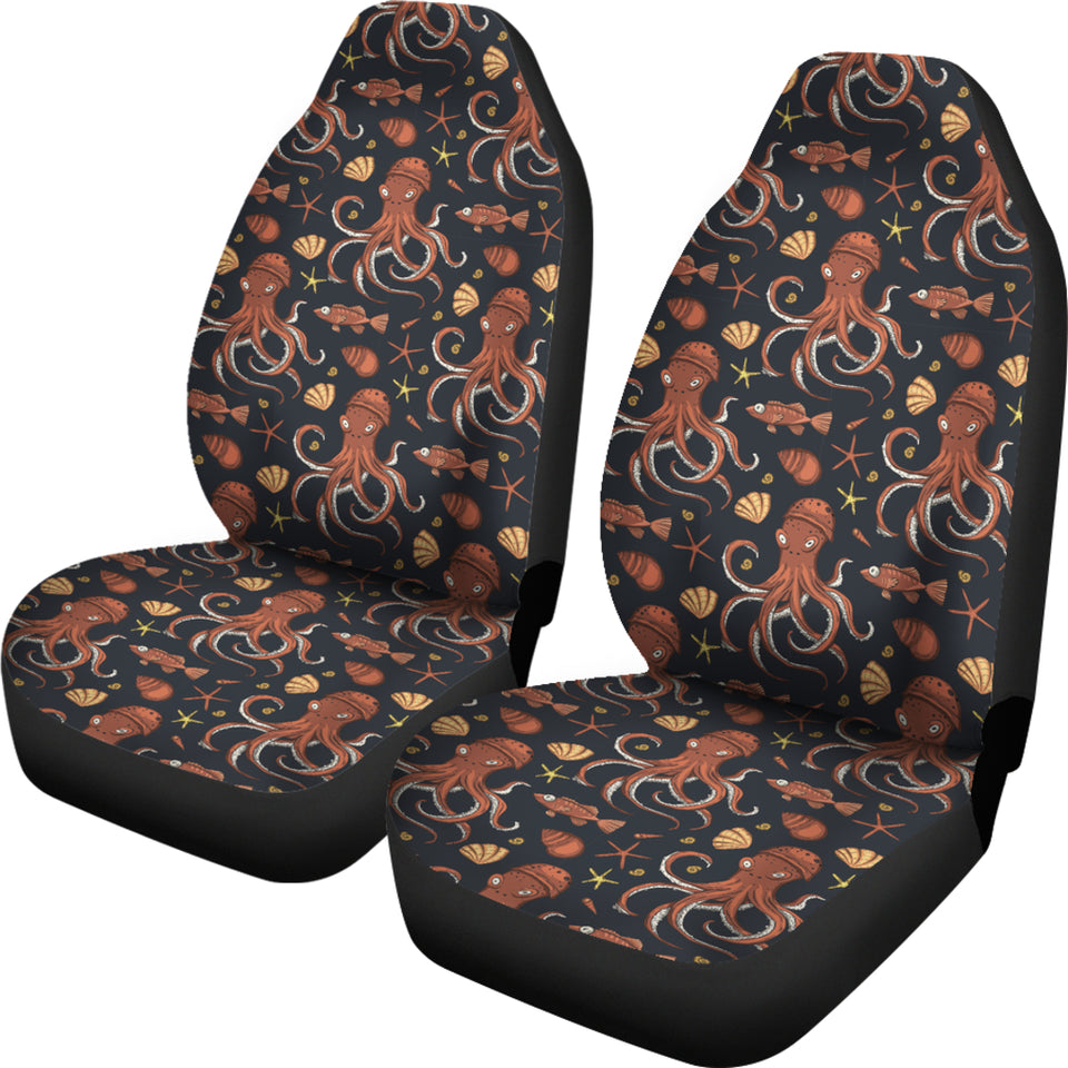 Octopus Pattern Universal Fit Car Seat Covers
