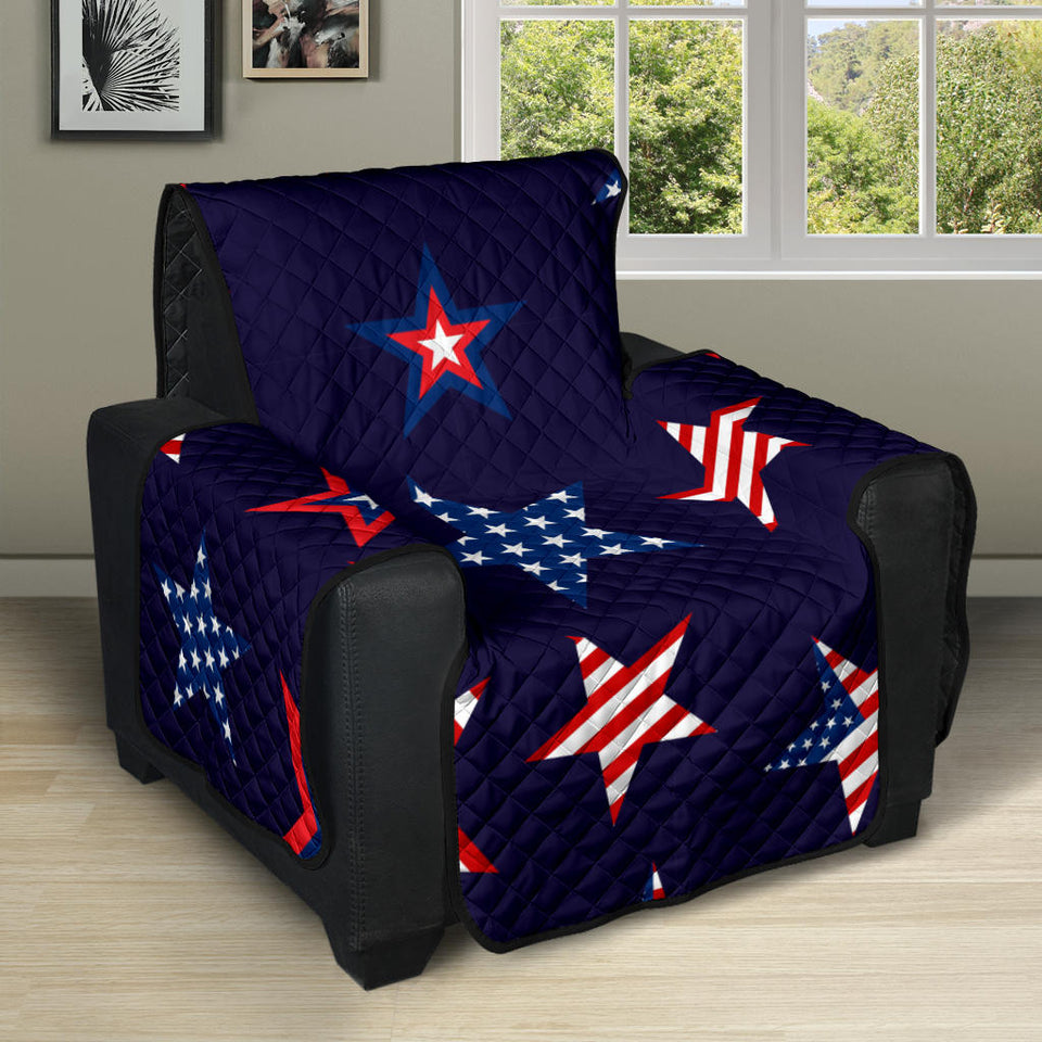 USA Star Pattern Theme Recliner Cover Protector