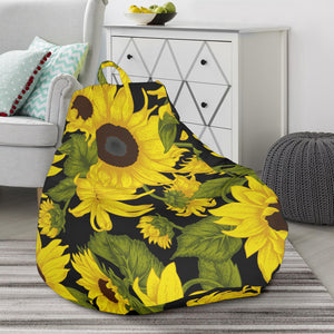 Sunflower Theme Pattern  Bean Bag Cover