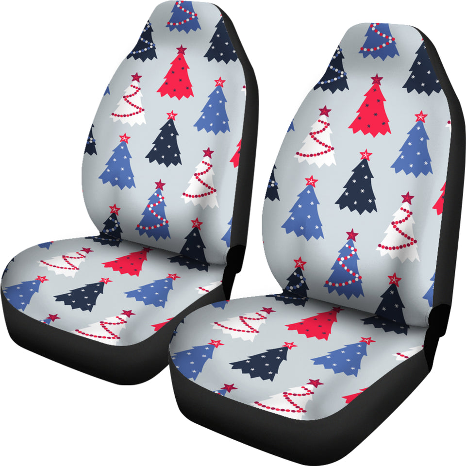 Christmas Tree Star Pattern Universal Fit Car Seat Covers