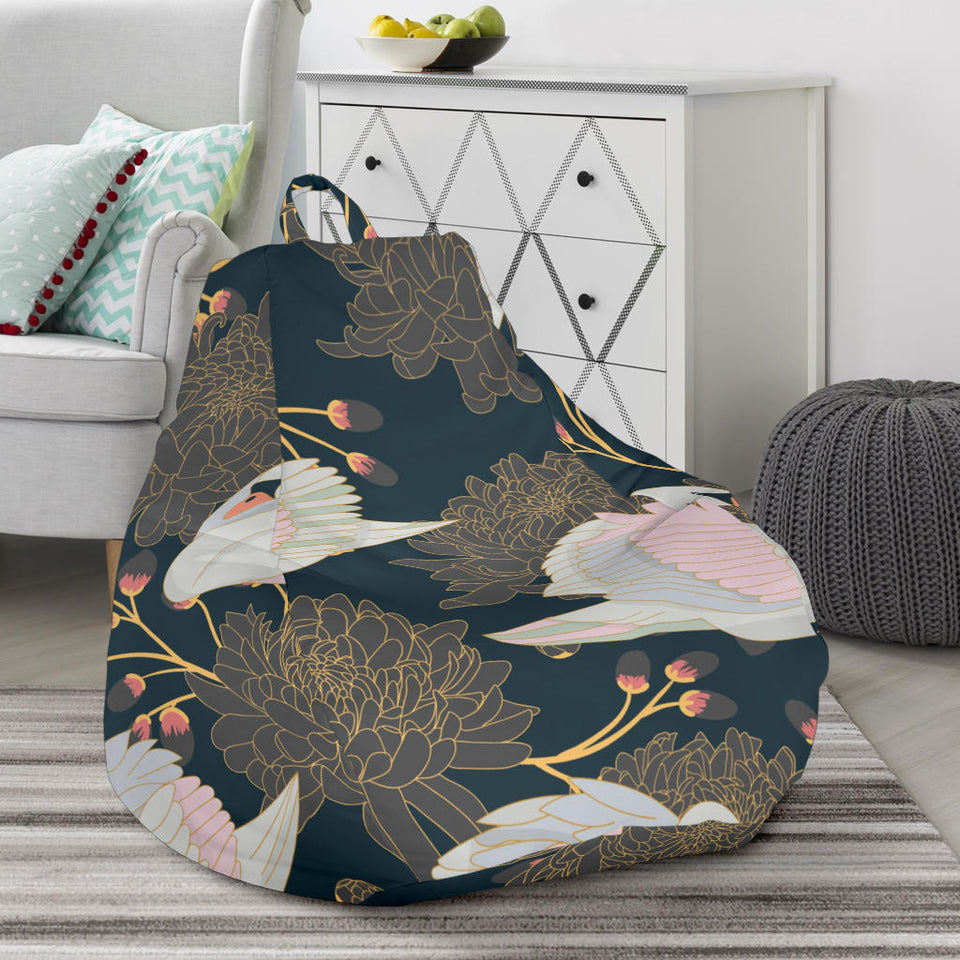 Swan Pattern Bean Bag Cover