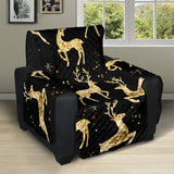 Gold Deer Pattern Recliner Cover Protector