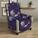 Sleeping Sea Lion Pattern Chair Cover Protector