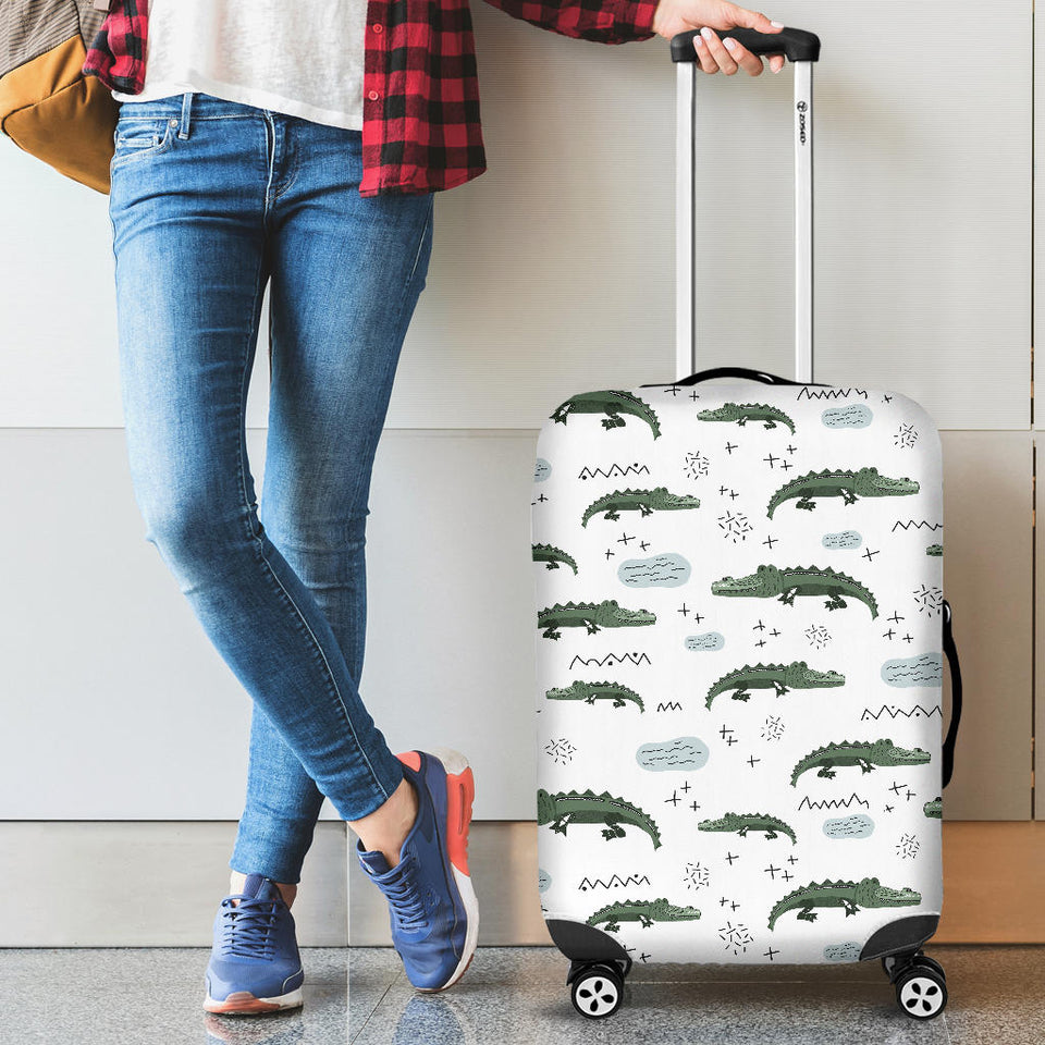 Crocodile Pattern Background Luggage Covers