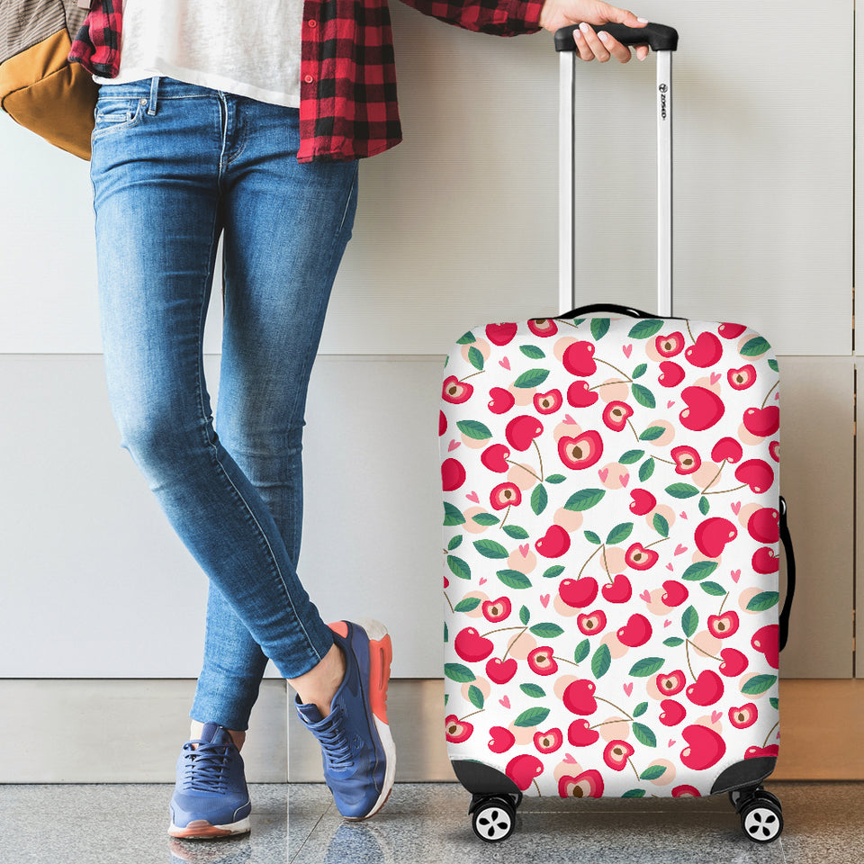 Cherry Heart Pattern Luggage Covers