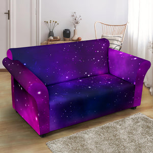 Pink Space Galaxy Pattern4 Loveseat Couch Slipcover