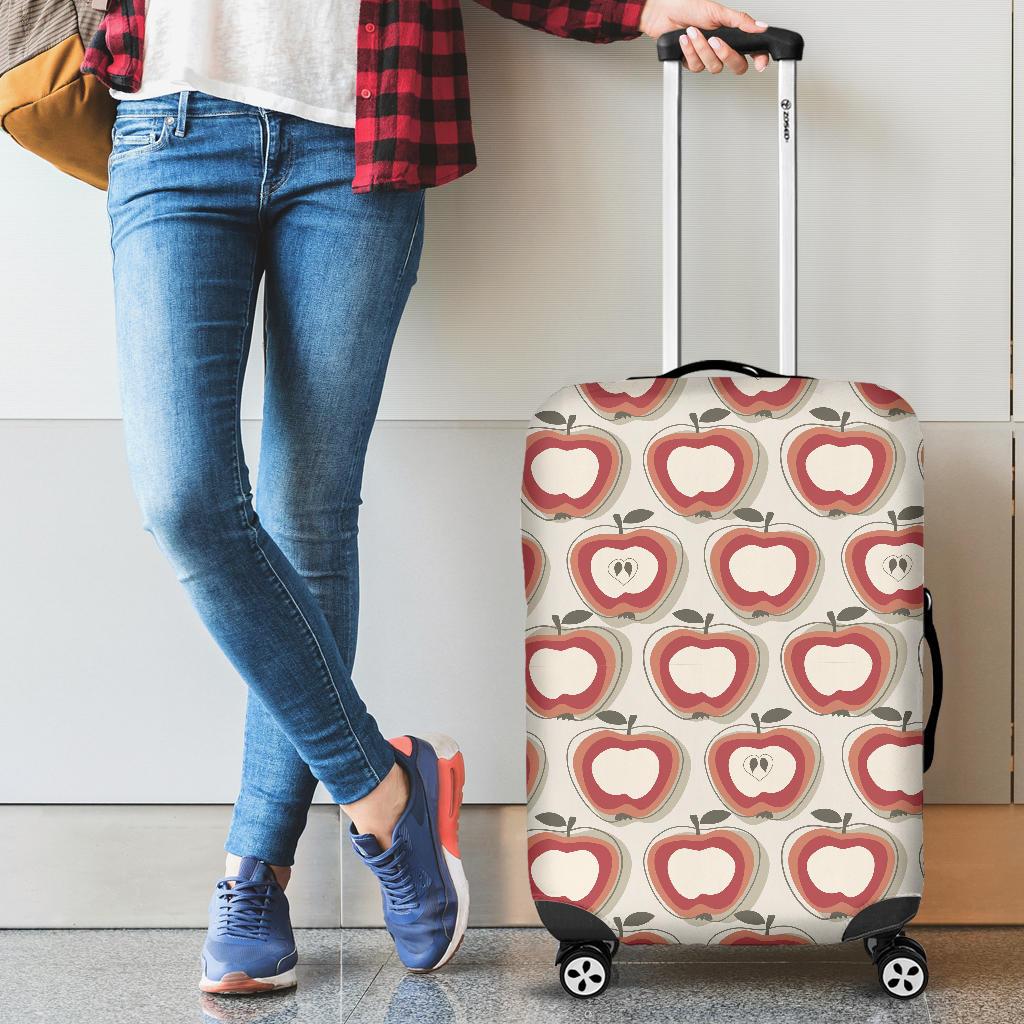 Red Apple Pattern Cabin Suitcases Luggages