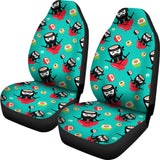 Ninja Sushi Pattern Universal Fit Car Seat Covers