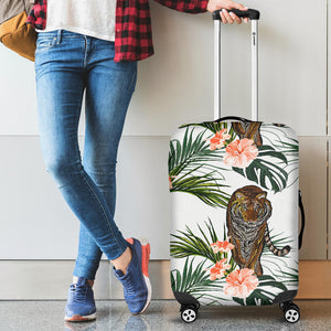 Bengal Tiger Hibicus Pattern Luggage Covers