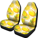 Lemon Pattern Background Universal Fit Car Seat Covers