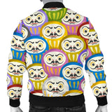 Colorful Daruma Pattern Men Bomber Jacket
