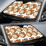 Onion Theme Pattern Car Sun Shade